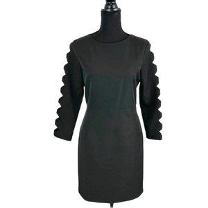 Lulu's Long Sleeve Sheath Dress, Black, Size Small